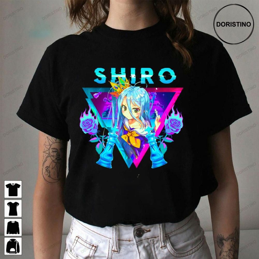 Shiro X Vaporwave No Game No Life Awesome Shirts